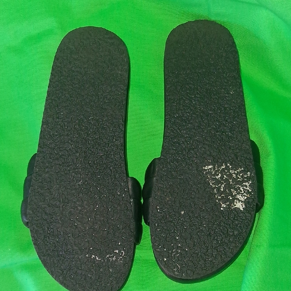 Seychelles Black Padded Dual-Band Slide Sandals - Picture 4 of 6